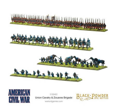 Black Powder Epic Battles: American Civil War Union Cavalry & Zouaves Brigade