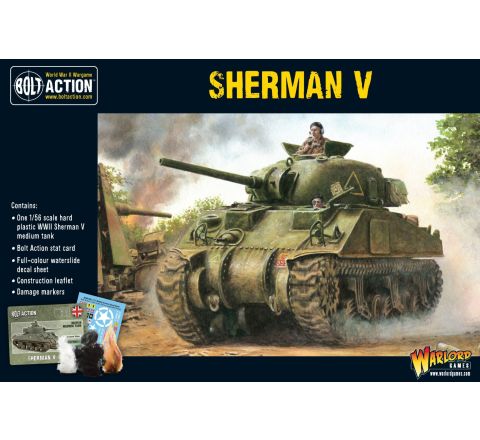 Bolt Action Sherman V Plastic Tank