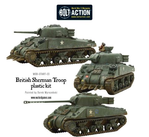 Bolt Action British Sherman V Troop Including Vc Firefly