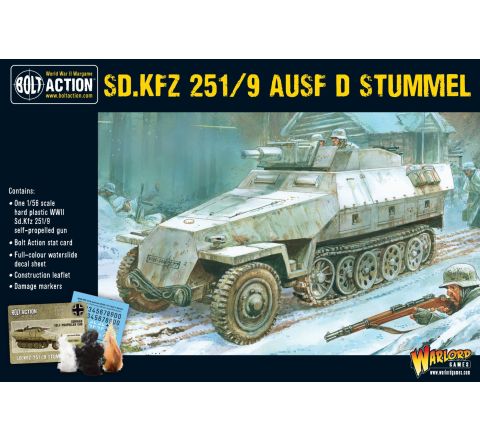 Bolt Action German Sd.Kfz 251/9 Ausf D (Stummel) Half-Track