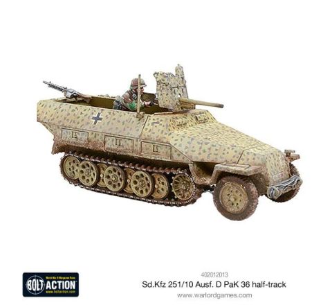 Bolt Action German Sd.Kfz 251/10 Ausf D (37mm Pak) Half Track