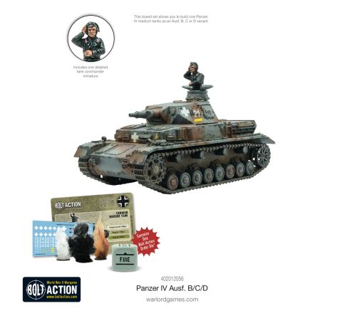 Bolt Action German Panzer IV Ausf. B/C/D