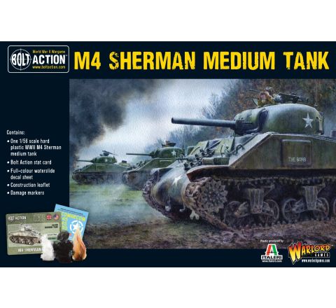 Bolt Action M4 Sherman Medium Tank (Plastic)