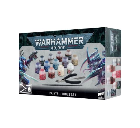Games Workshop Warhammer 40000: Paints + Tools Set 10th Edition