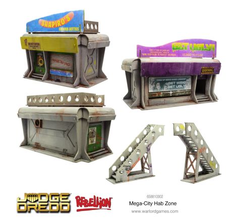 Judge Dredd Mega-City Hab Zone Scenery Set