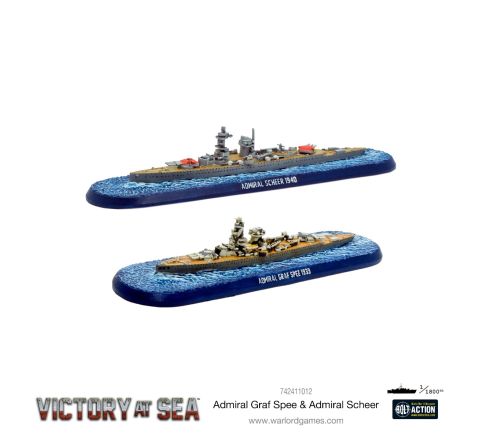 Warlord Games Victory at Sea: Cruisers - Admiral Graf Spee & Admiral Scheer