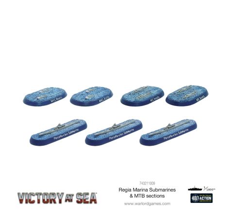 Warlord Games Victory at Sea Regia Marina Submarines & MTB Sections