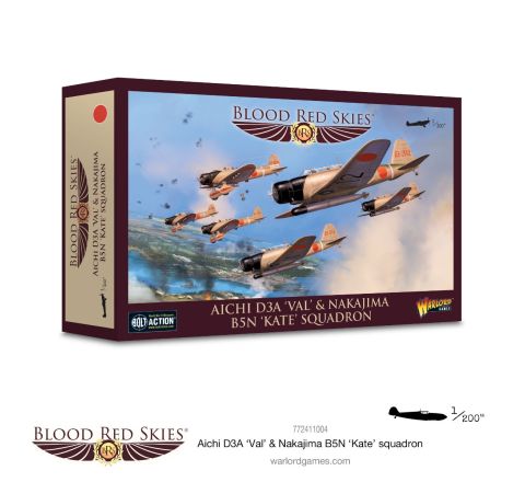 Warlord Games Blood Red Skies Aichi D3A 'Val' & Nakajima B5N 'Kate' Squadron