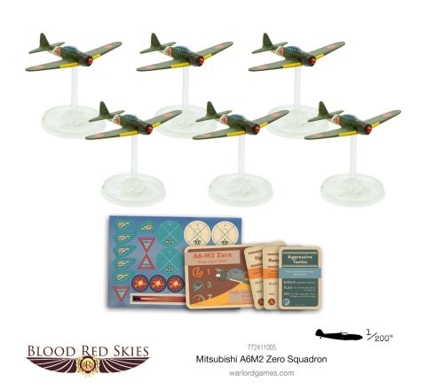 Warlord Games Blood Red Skies Mitsubishi A6M2 Zero Squadron