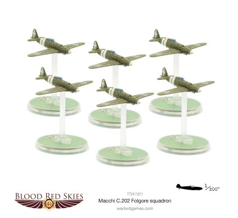 Warlord Games Blood Red Skies Macchi C.202 Folgore Squadron