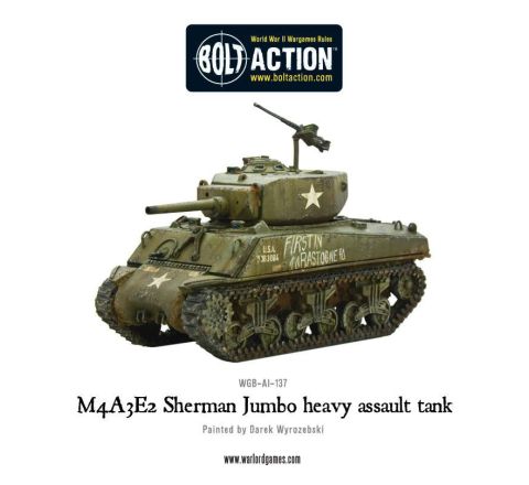 Bolt Action US M4A3E2 Sherman Jumbo Heavy Assault Tank