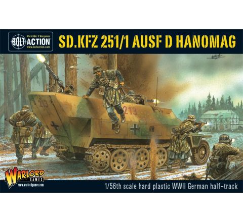 Bolt Action Sd.Kfz 251/1 Ausf D Halftrack Plastic Box Set